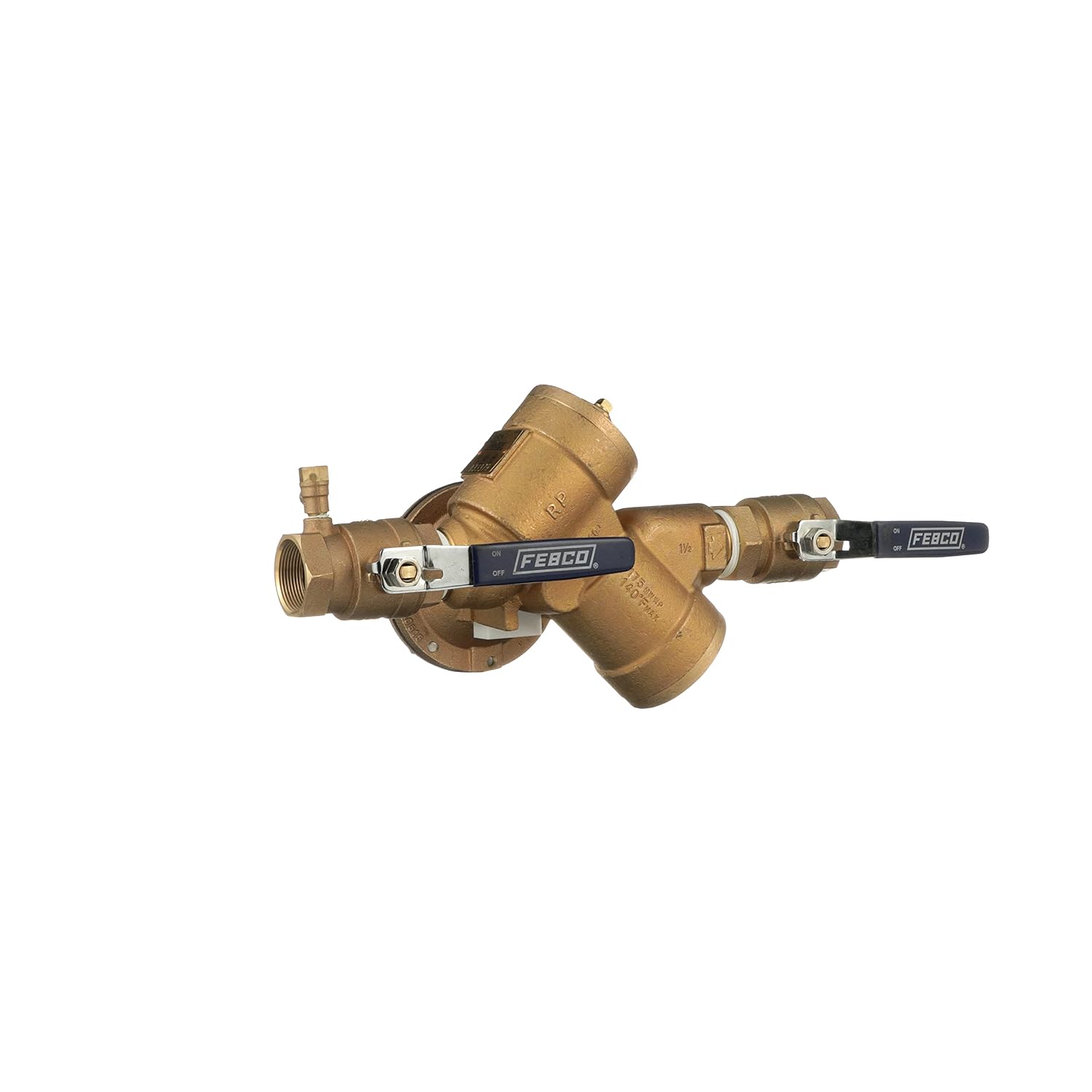 FEBCO 825GBV Reduced Pressure Zone Backflow Preventer 1-1/2 Inch Bronze