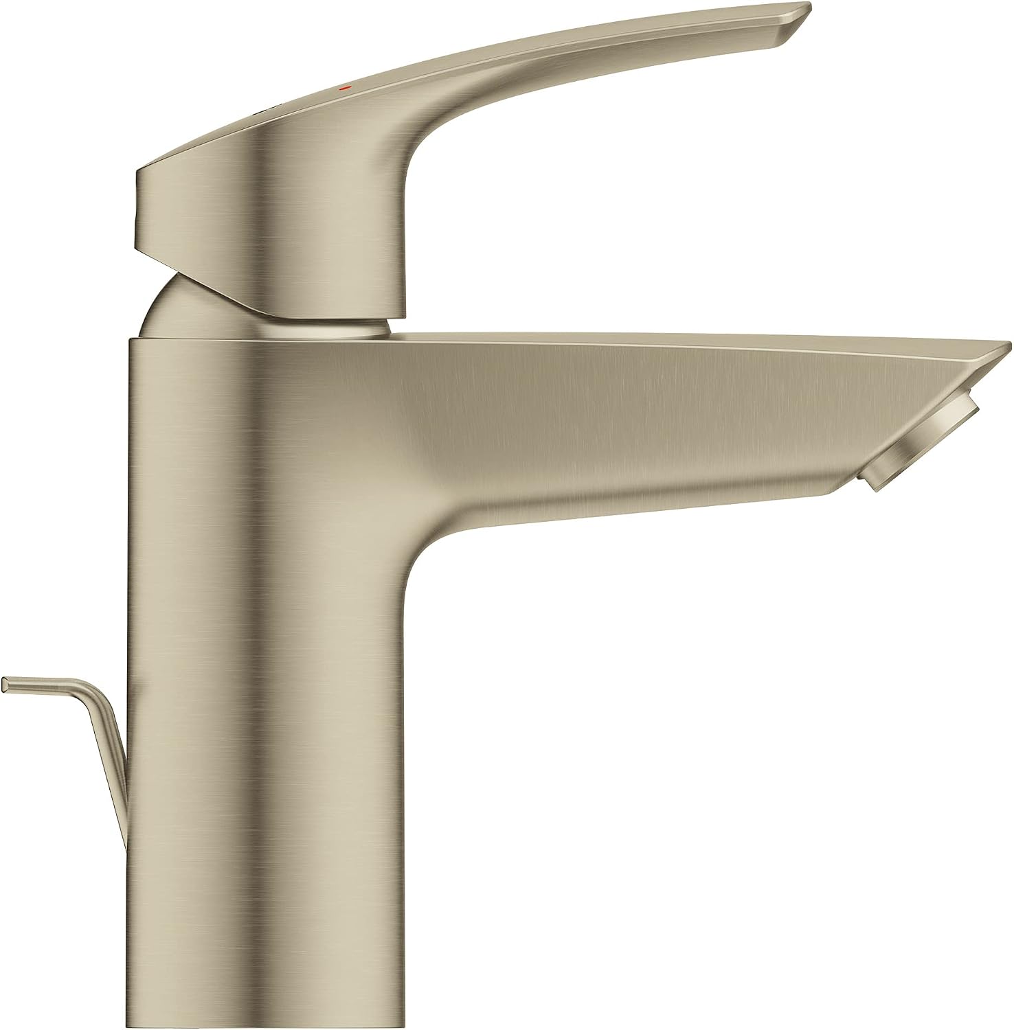 Grohe 32642EN3 Eurosmart Single Hole Single-Handle S-Size Bathroom Faucet 1.2 GPM In Brushed Nickel Finish