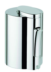 Grohe chrome temperature handle with cylindrical body and curved lever grip for faucet control.