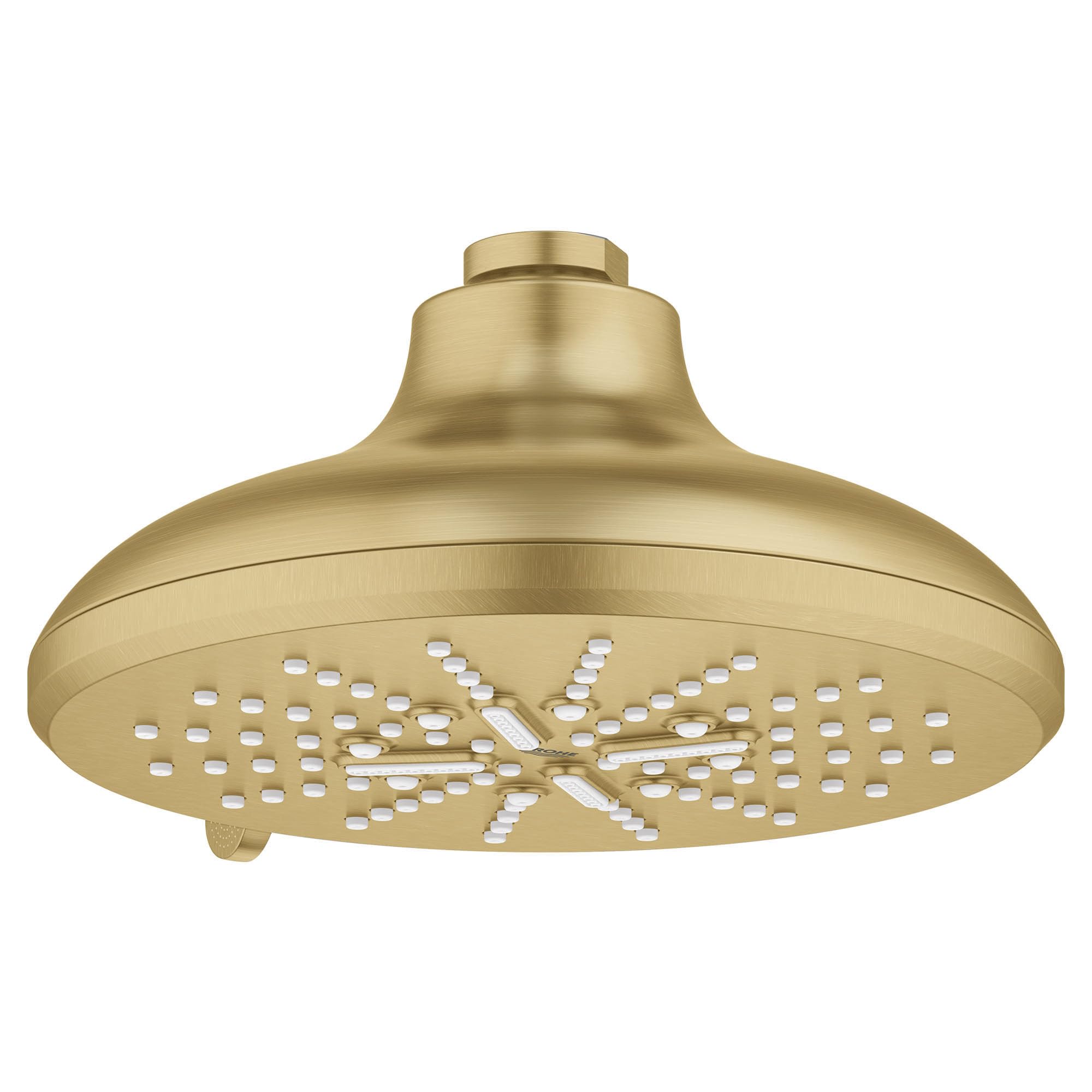 Grohe Rainshower 26789GN0 Shower Head, 6-1/2" - 3 Sprays, 1.75gpm in Grohe Brushed Cool Sunrise