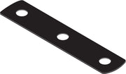 Black rectangular gasket with three evenly spaced circular holes for mounting.