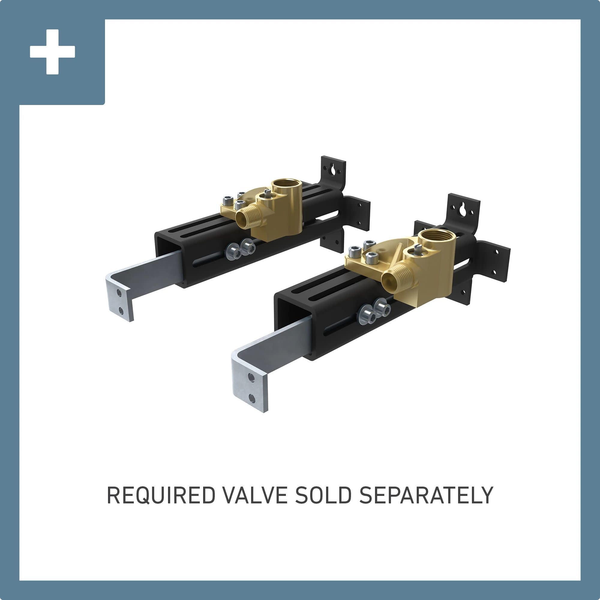 Moen Weymouth Two Handle Freestanding Tub Filler Risers Only in Brushed Gold - TS25105BG