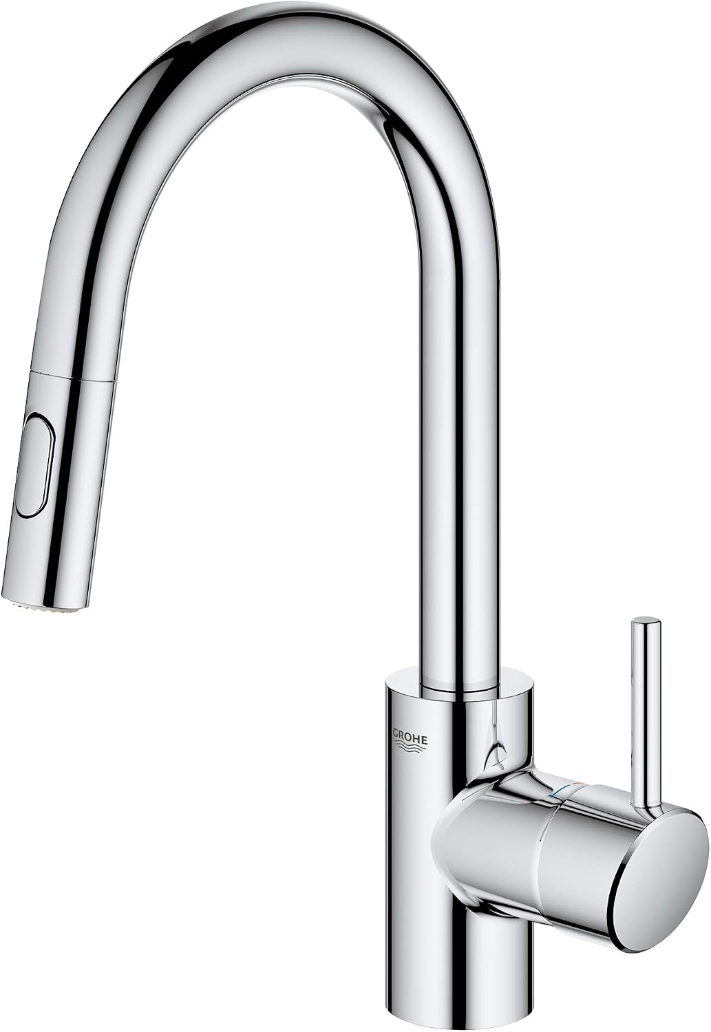 Grohe 31479001 Concetto Single-Handle Pull Down Bar Faucet 1.75 GPM In Starlight Chrome Finish