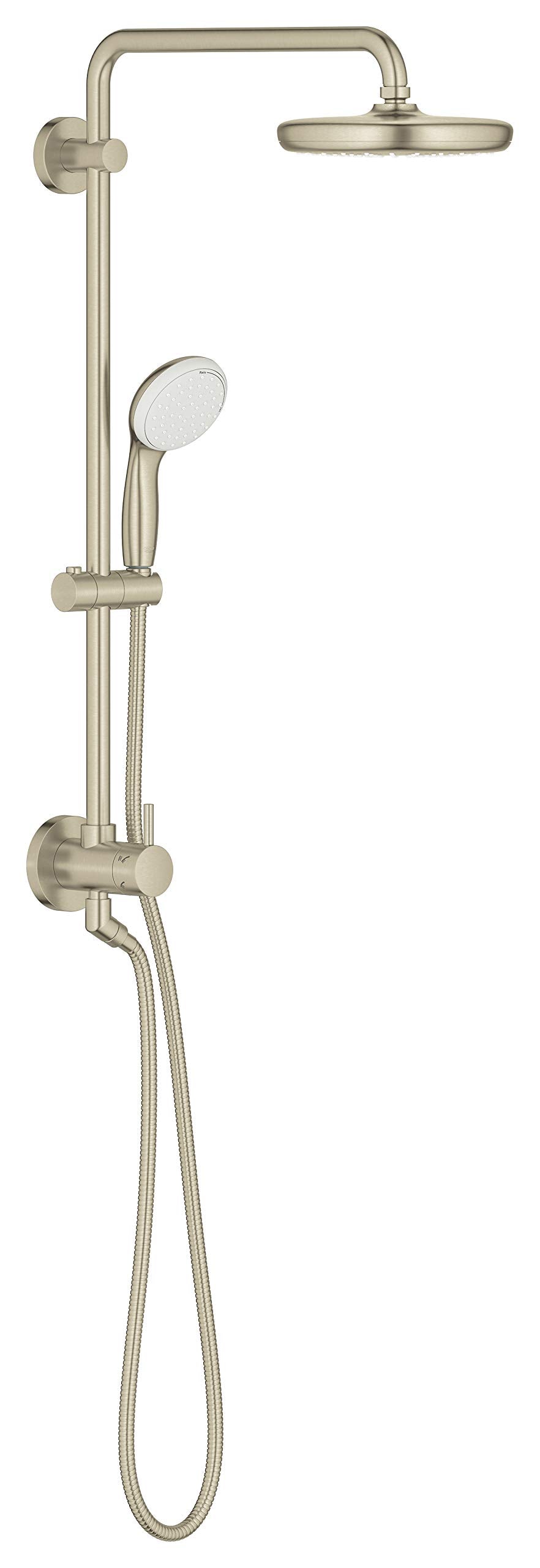 Grohe Retro-Fit 26123EN1 210 Shower System, 1.75 gpm in Grohe Brushed Nickel