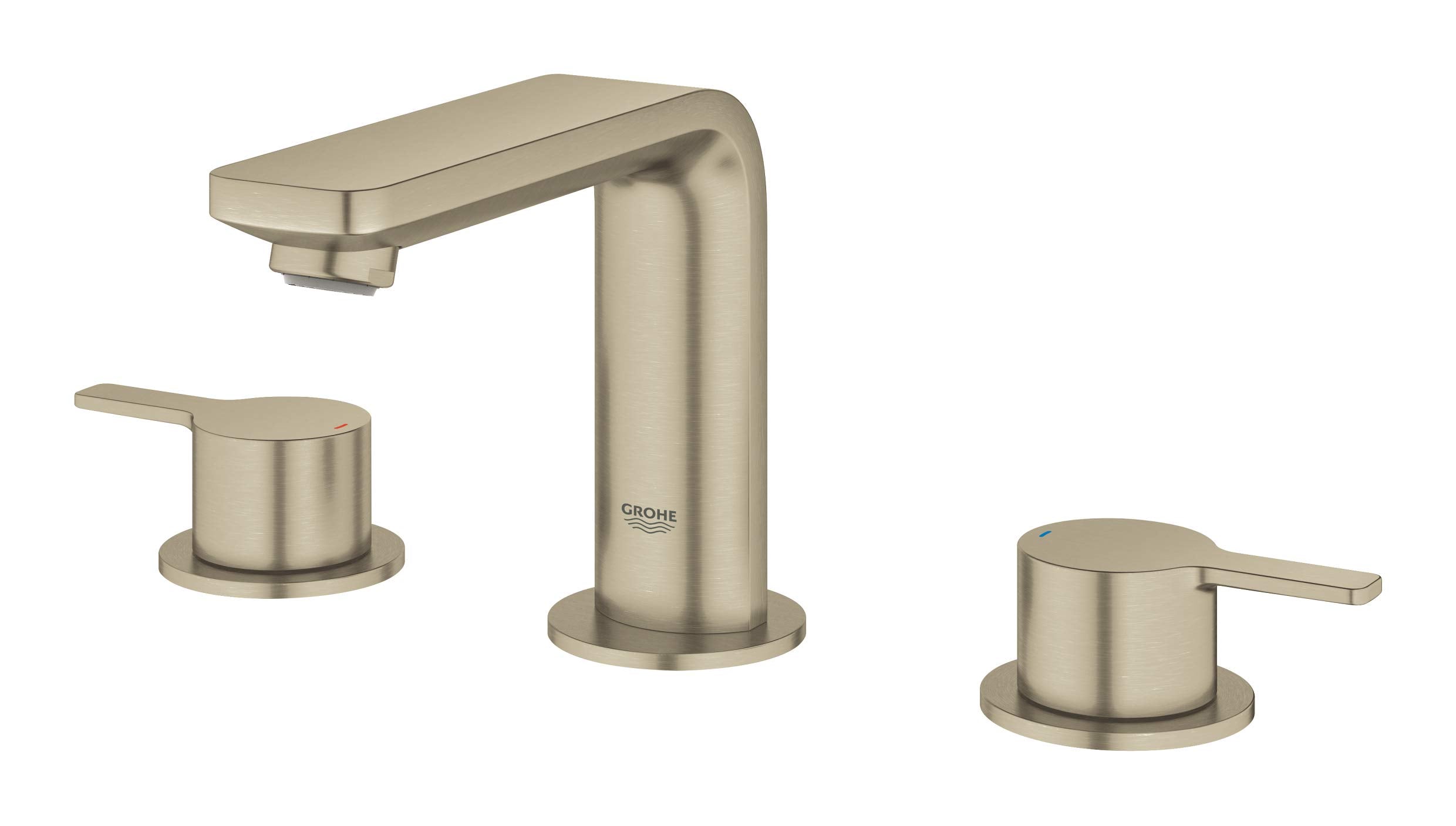 Grohe Lineare 20578ENA 8-inch Widespread 2-Handle M-Size Bathroom Faucet 1.2 GPM in Grohe Brushed Nickel