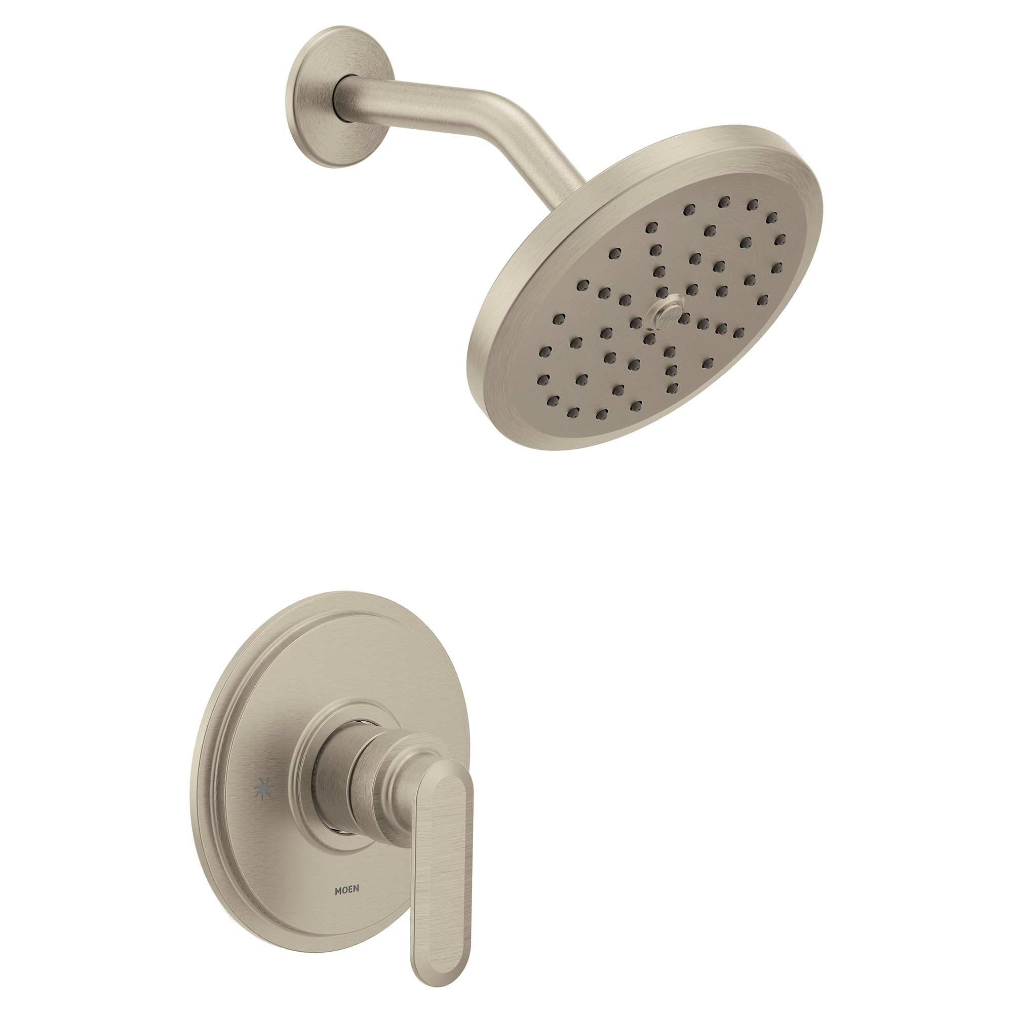 Moen Greenfield M CORE 3 Series Eco Performance Shower Trim with Wide Shower Head and Shower Lever Handle in Brushed Nickel - UT33322EPBN