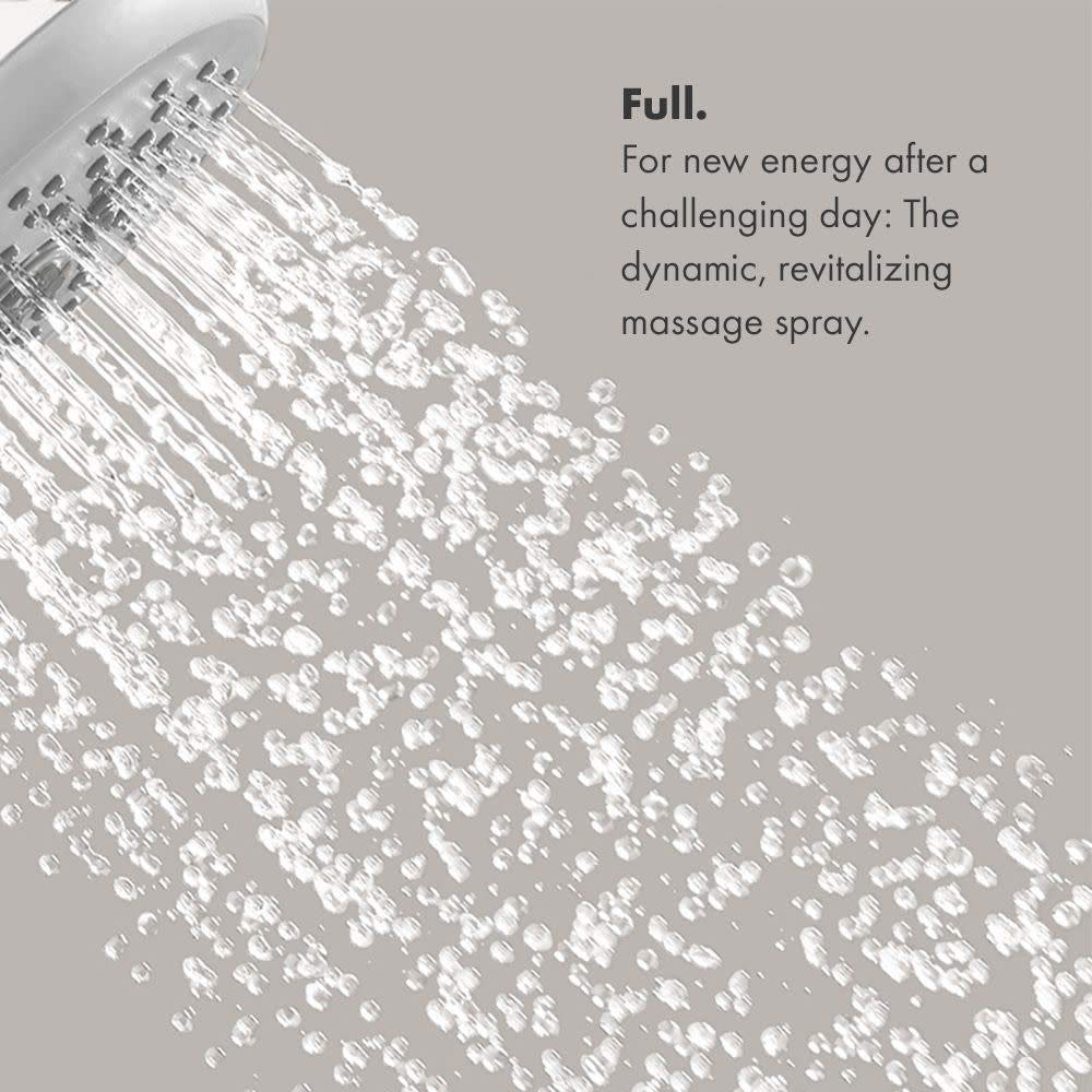 Hansgrohe 04073820 Croma 100 Handshower E 3-Jet, 2.5 GPM in Brushed Nickel