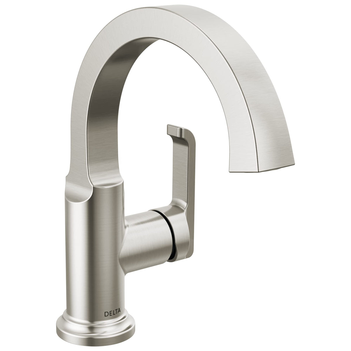 Delta Tetra 1.2 GPM Single Hole Bathroom Faucet with Drain