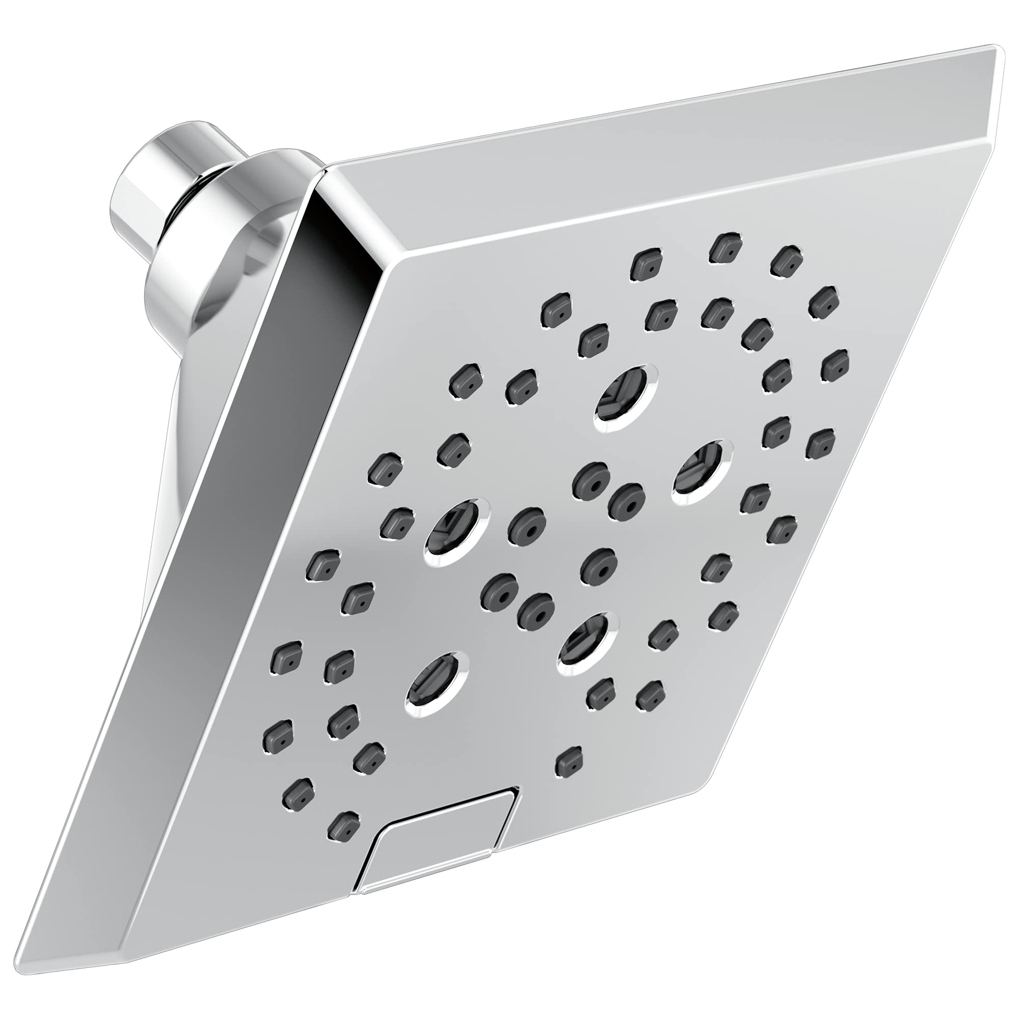 Delta Universal Showering H2OKinetic 5-Setting Angular Modern Raincan Shower Head