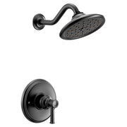 Moen Belfield M CORE 3 Series 1 Handle Shower Trim Kit with Eco Performance Showerhead in Matte Black - UT3312EPBL