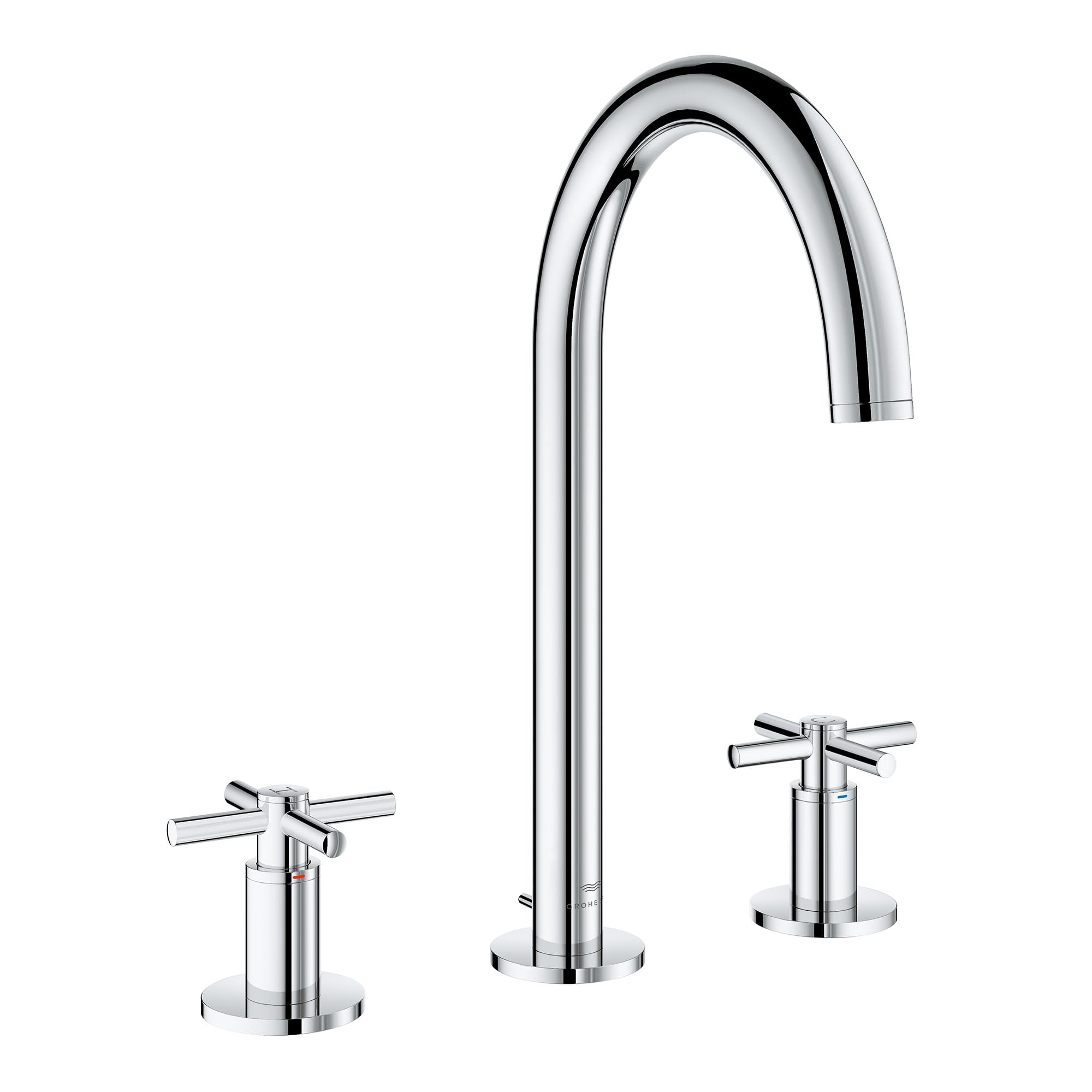 Grohe Atrio 20659000 8-inch Widespread 2-Handle L-Size Bathroom Faucet 1.2 GPM in Grohe Chrome