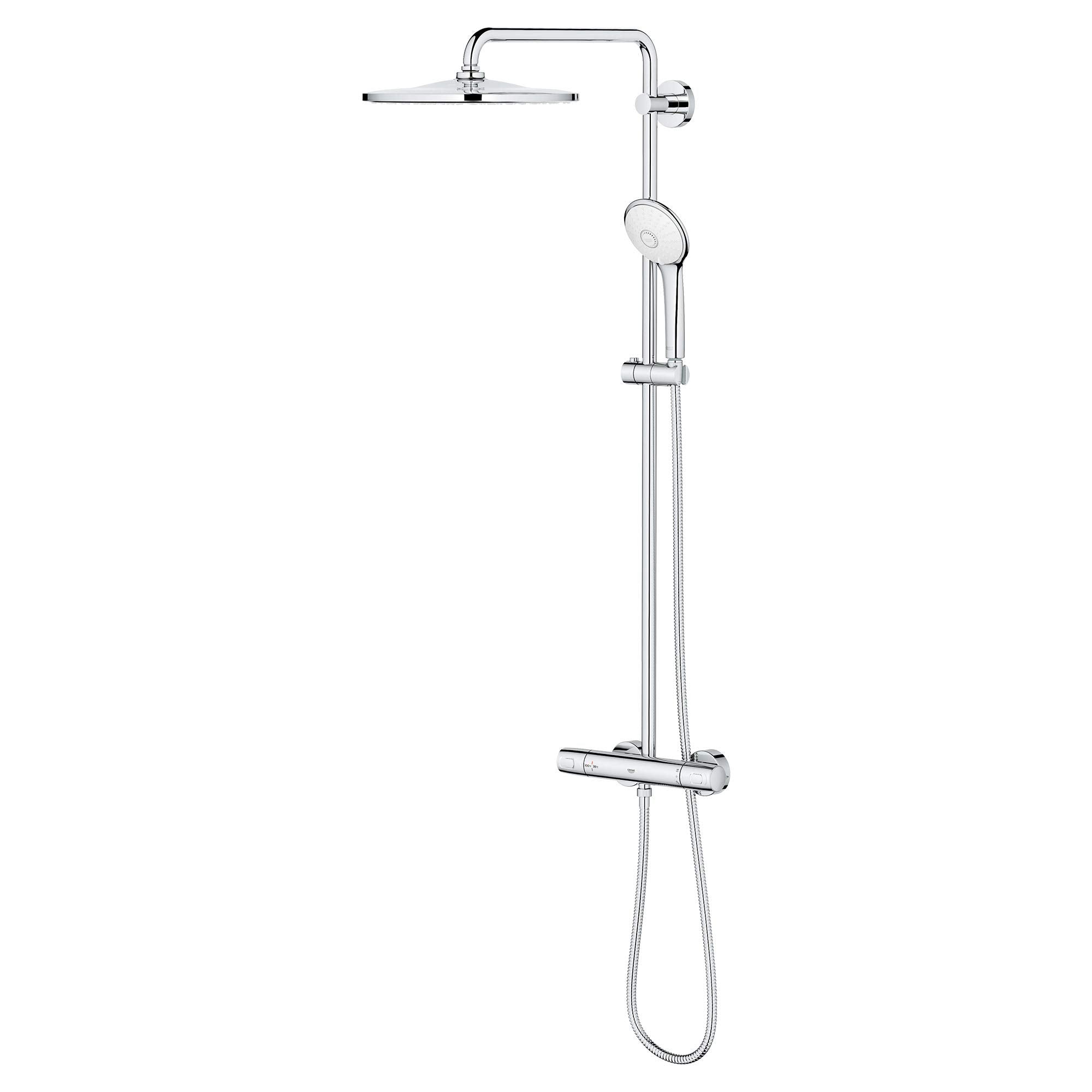 Grohe Euphoria 26726000 310 CoolTouch Thermostatic Shower System, 1.75gpm in Grohe Chrome