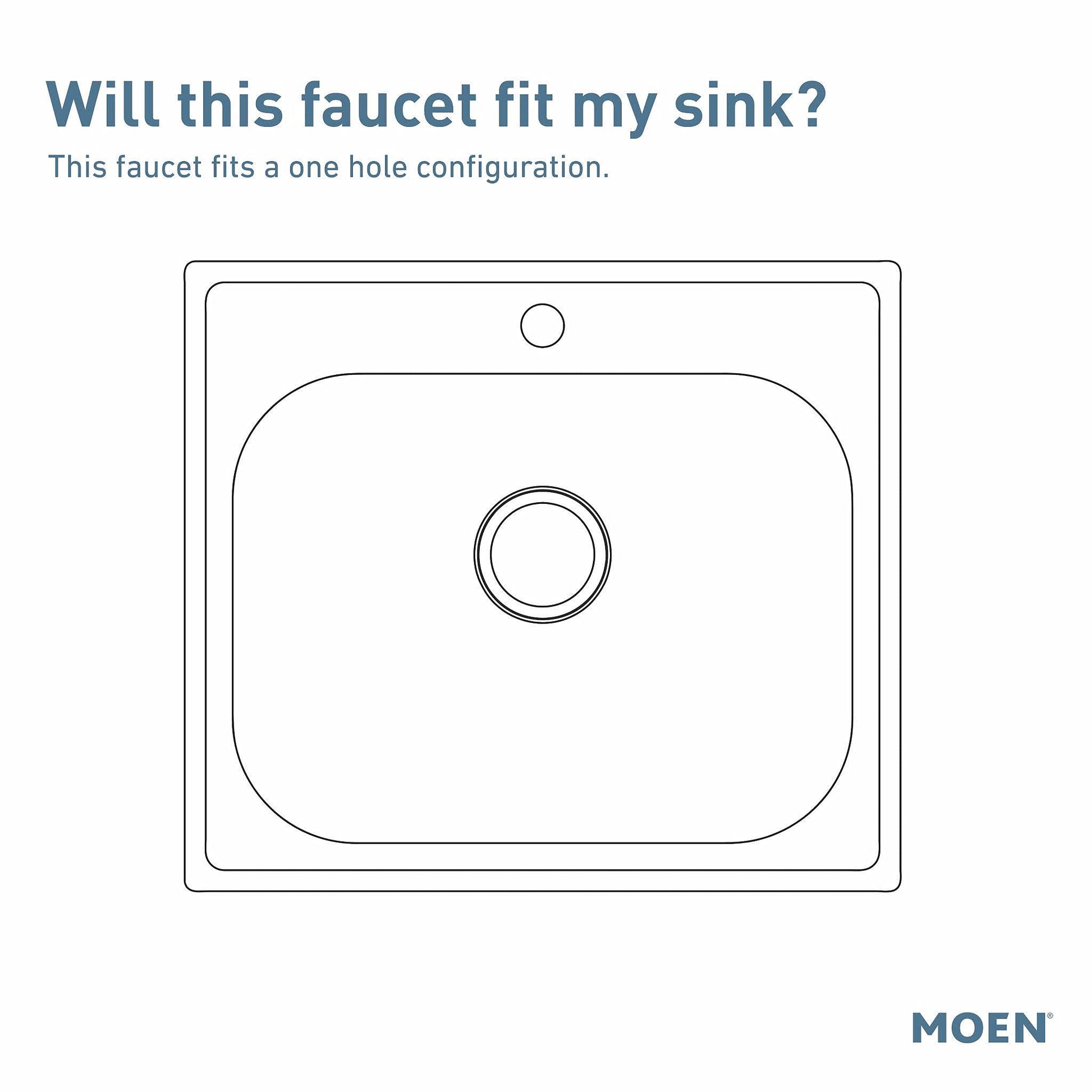 Chrome pre-rinse spring kitchen faucet with single hole mount configuration shown in line drawing.