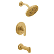 Moen Greenfield Bathroom M CORE 3 Series Shower Trim Set with Wide Showerhead Shower Handle and Tub Spout in Brushed Gold - UT33323BG