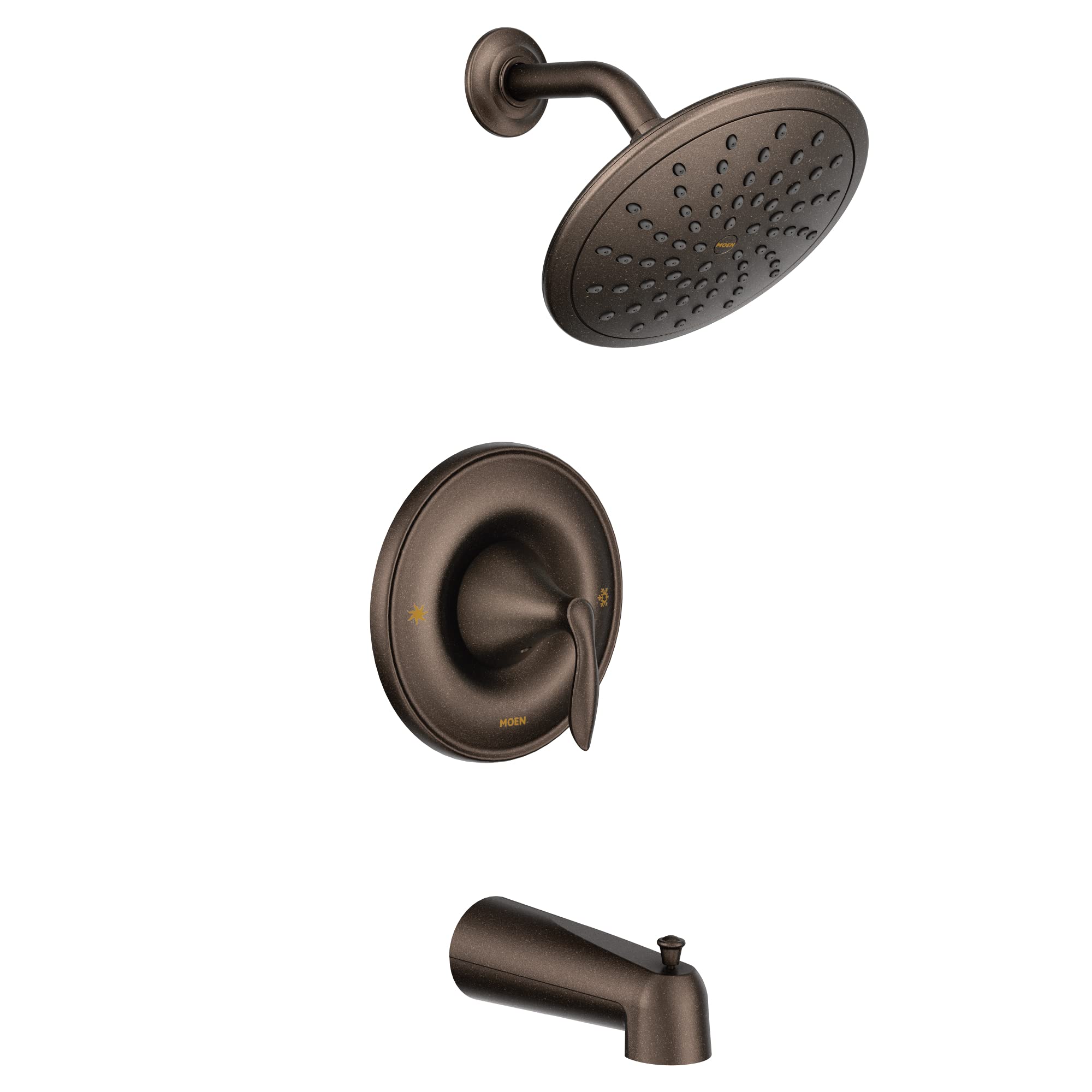 Moen Tub and Shower Faucet Trim with Eco Performance Rainshower in Oil Rubbed Bronze - T2233EPORB