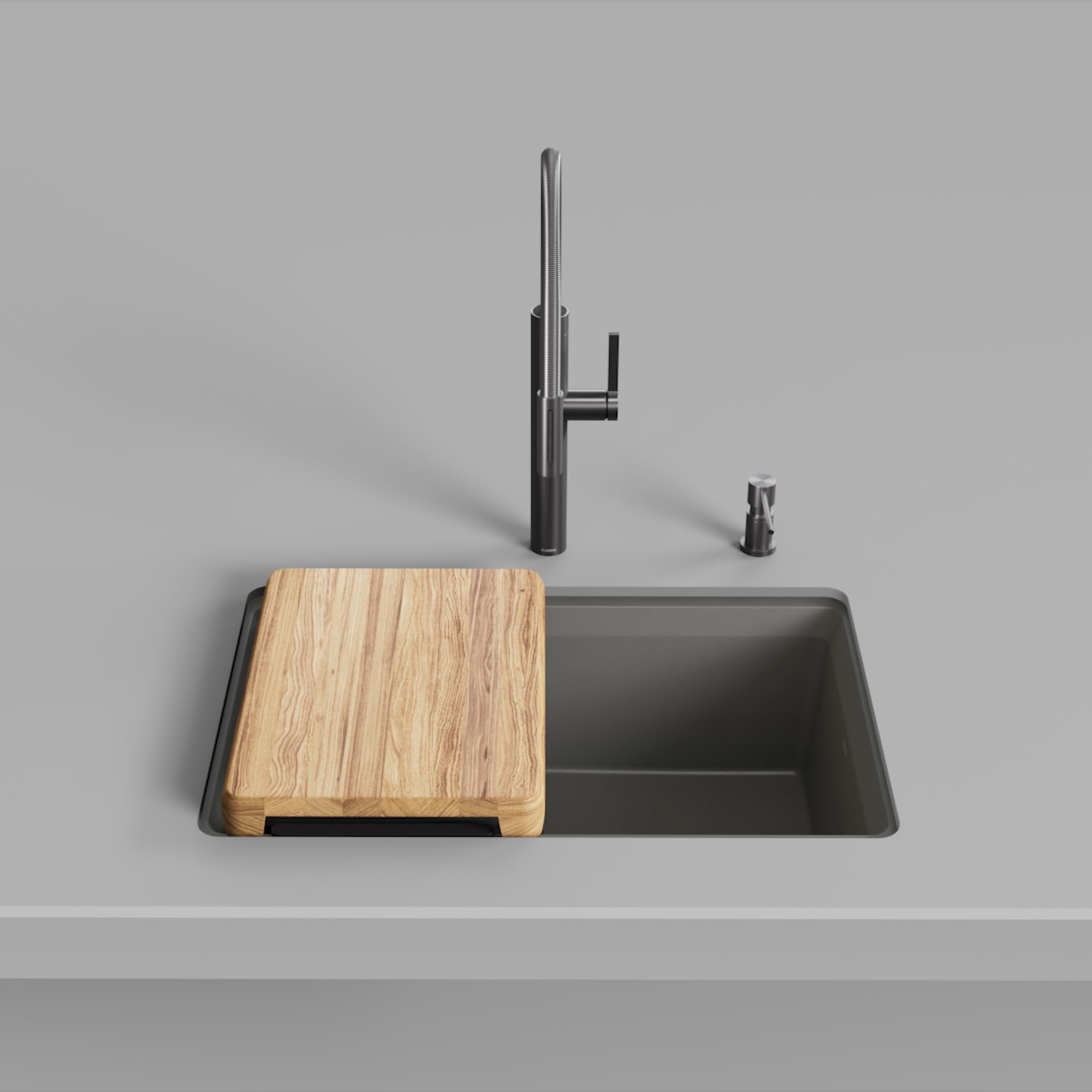 Blanco Inteos 30" Kitchen Sink in Volcano Gray - 443309