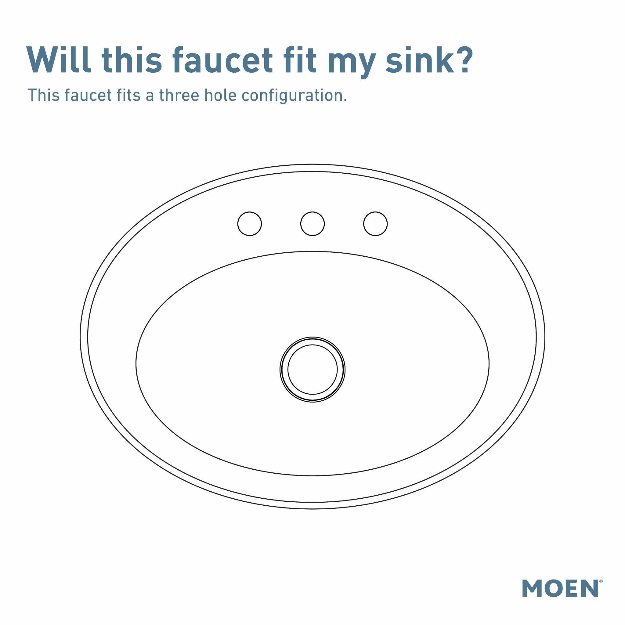 Moen Oil Rubbed Two Handle High Arc Widespread Bathroom Sink Faucet for 3 Hole Setups with Valve Included in Oil Rubbed Bronze - TV6420ORB