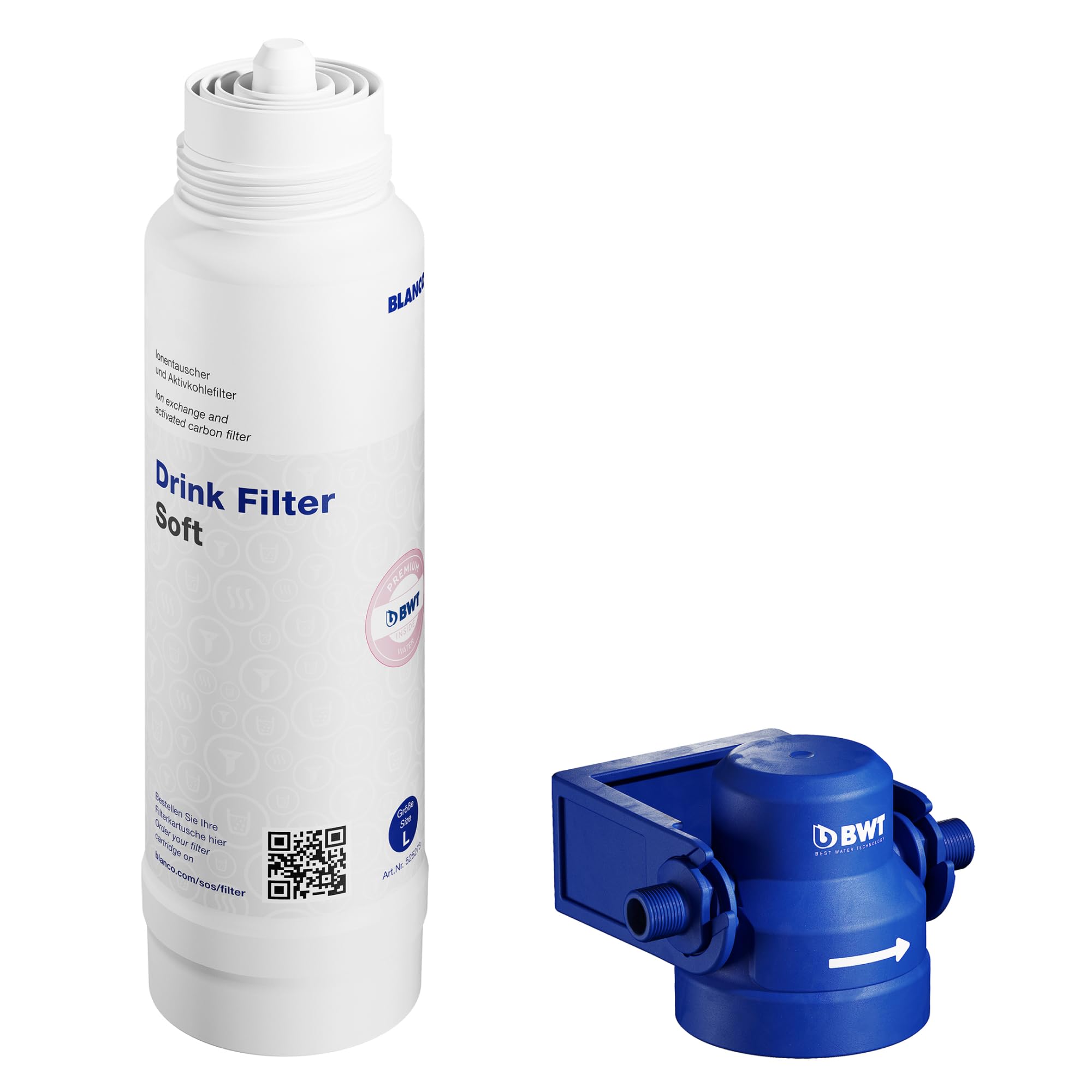 Blanco Soft L Filter Starter Set in Chrome - 443274