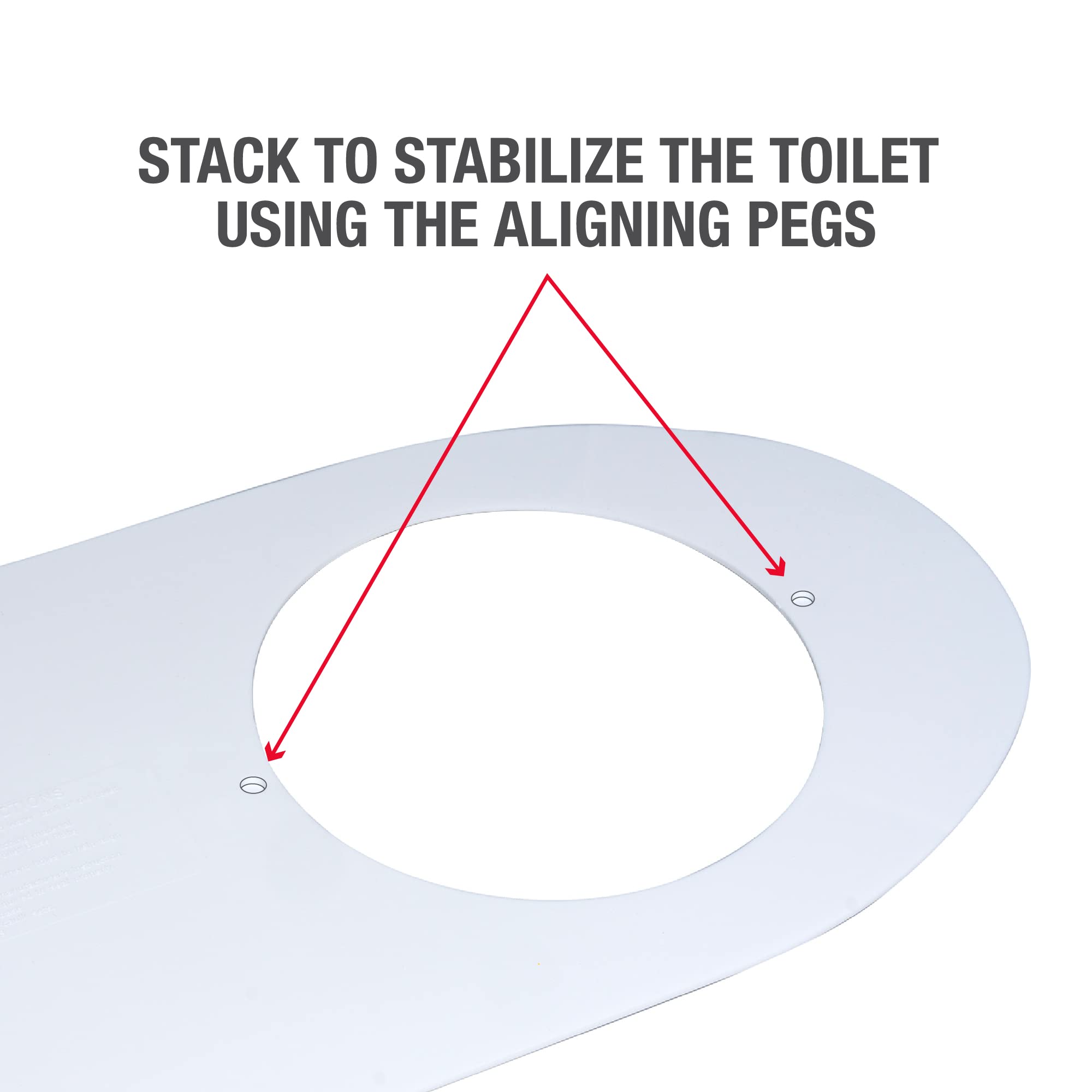 Oatey Round Nose Toilet Base Plate for Floor Sealing in White - 31259