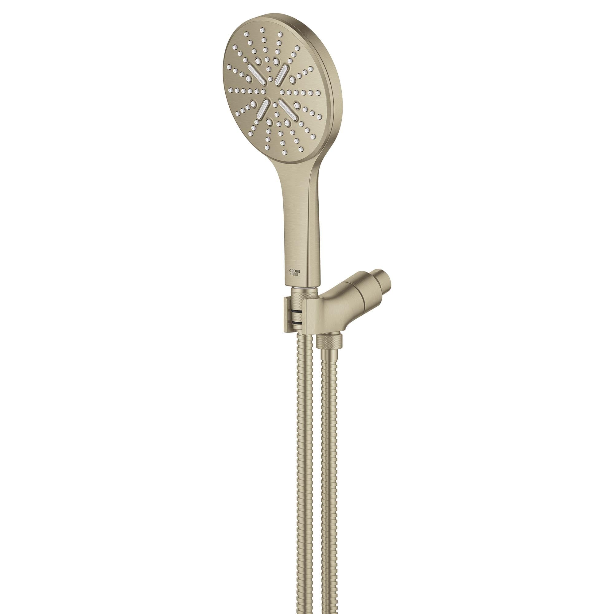 Grohe Rainshower 26604EN0 Hand Shower Kit - 3 Sprays, 1.75 gpm in Grohe Brushed Nickel