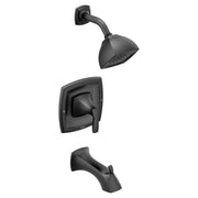 Moen Voss Posi Temp Pressure Balancing Eco Performance Tub and Shower Trim Kit in Matte Black - T2693EPBL