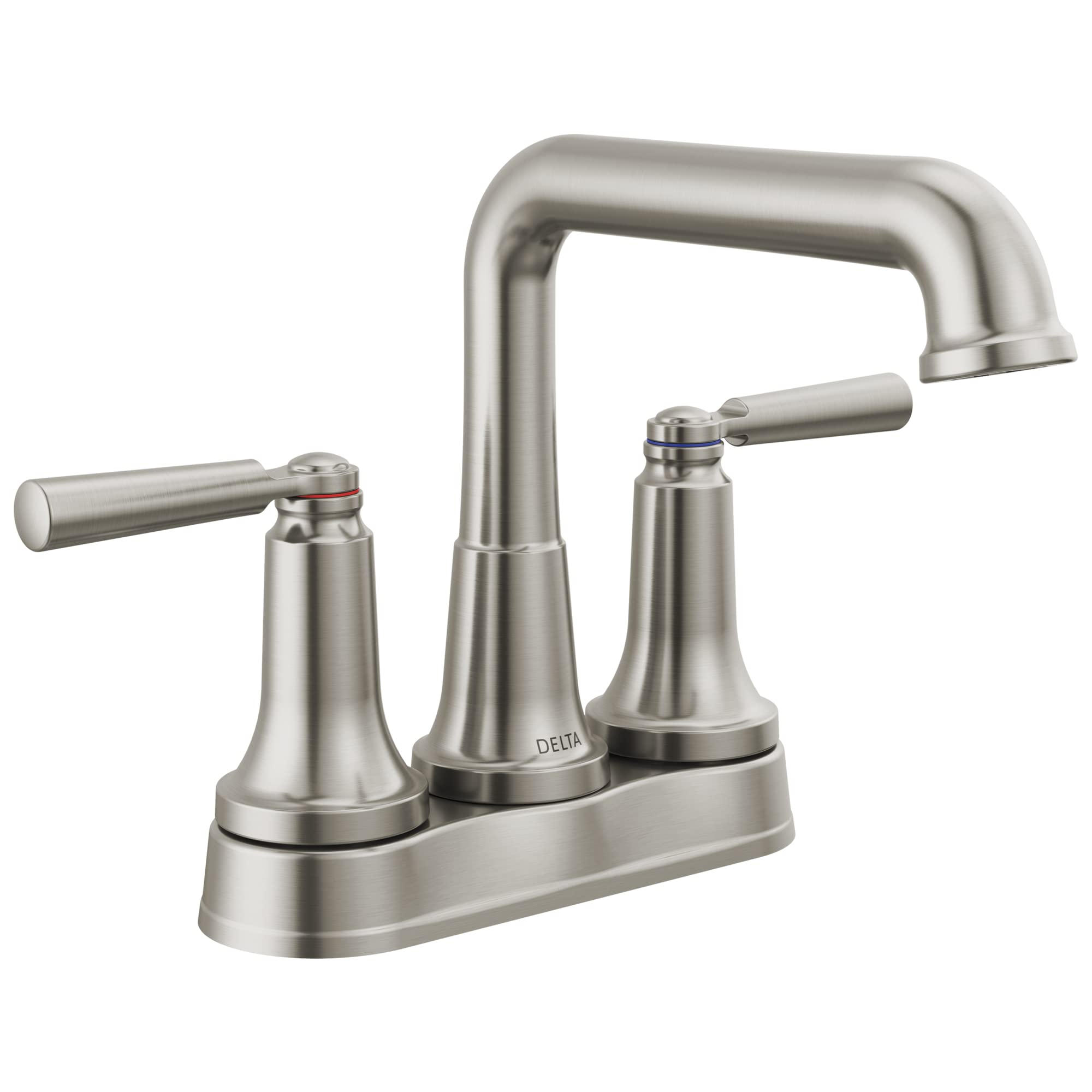 Delta Saylor Two Handle Centerset Bathroom Faucet with Metal Drain & Pop Up