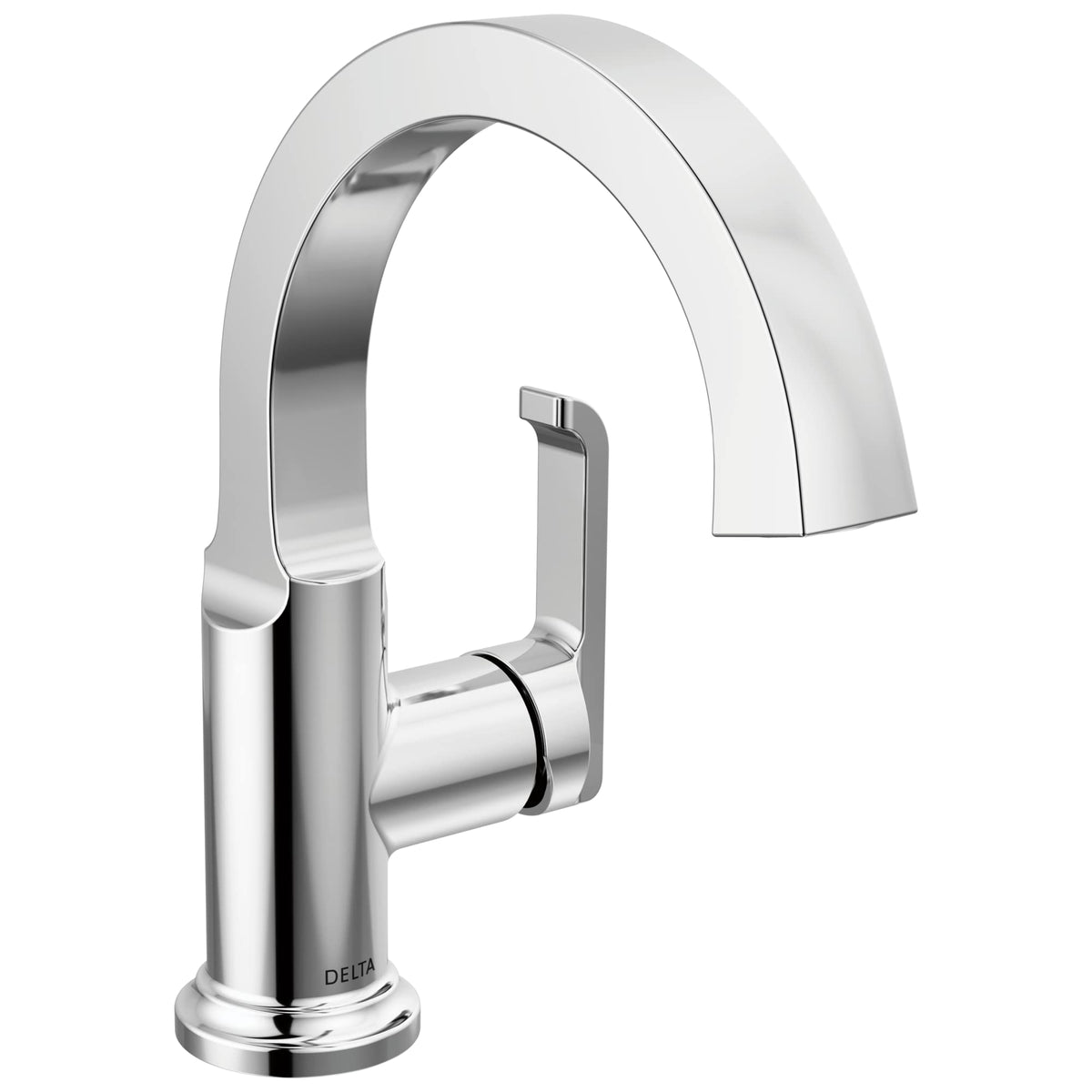 Delta Tetra 1.2 GPM Single Hole Bathroom Faucet with Drain