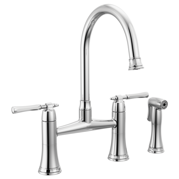 Brizo The Tulham Kitchen Bridge Kitchen Faucet with Side Spray