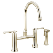 Brizo The Tulham Kitchen Bridge Kitchen Faucet with Side Spray