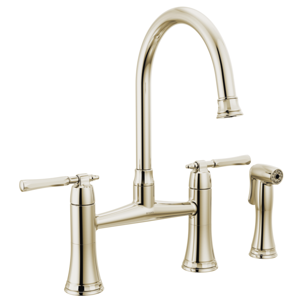Brizo The Tulham Kitchen Bridge Kitchen Faucet with Side Spray