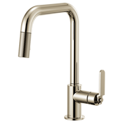 Brizo Litze Pull-Down Faucet with Square Spout & Industrial Handle