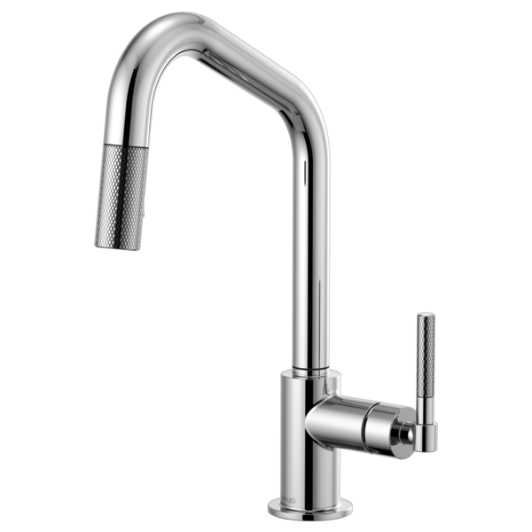 Brizo Litze Pull-Down Faucet with Angled Spout & Knurled Handle