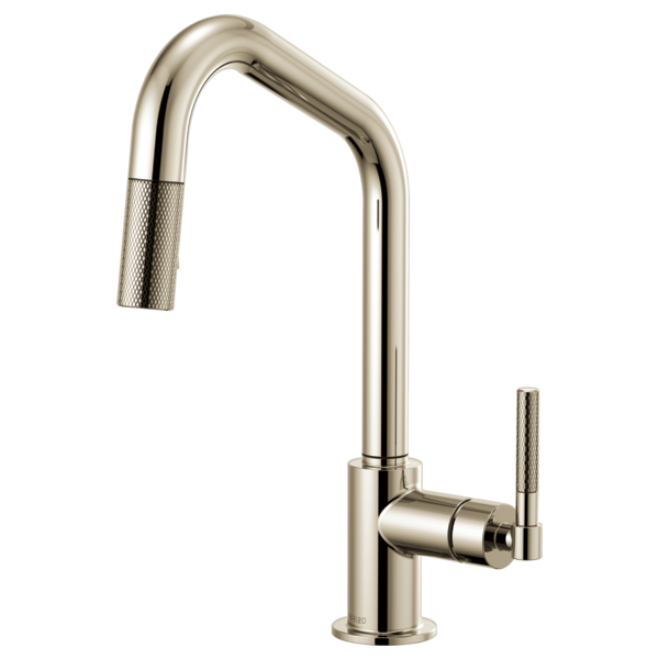 Brizo Litze Pull-Down Faucet with Angled Spout & Knurled Handle