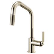 Brizo Litze Pull-Down Faucet with Angled Spout & Industrial Handle