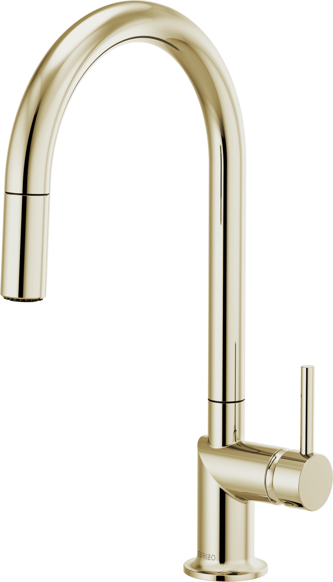 Brizo Odin Pull-Down Faucet With Arc Spout - Less Handle in Polished Nickel - 63075LF-PNLHP