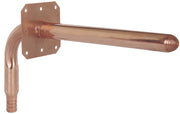 Sioux Chief 1/2 in. PowerPEX Copper Stub Out Elbow with Flange, 3-1/2 x 8 in.