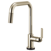 Brizo Litze SmartTouch Pull-Down Kitchen Faucet with Square Spout & Industrial Handle