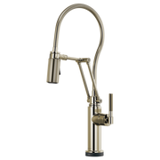 Brizo Litze SmartTouch Articulating Kitchen Faucet with Finished Hose & Knurled Handle