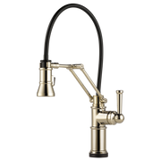 Brizo Artesso Single Handle Articulating Kitchen Faucet with SmartTouch Technology