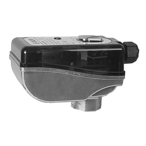Caleffi 645114 replacement Legiomix actuator with black top housing and gray metal base.