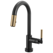 Delta Litze 1.8 GPM Touch Activated Pull-Down Bar Faucet w/ Knurled Handle