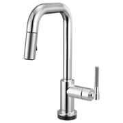 Brizo Litze Smarttouch Pull-Down Prep Faucet With Square Spout - Knurled Handle in Chrome - 64953LF-PC