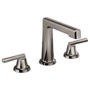 Brizo Levoir Widespread Lavatory Faucet With High Spout - Less Handles in Brilliance Black Onyx - 65398LF-BNXLHP