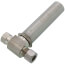 Sioux Chief MiniRester water hammer arrester with 3/8 inch compression tee connection and gray cylindrical body.
