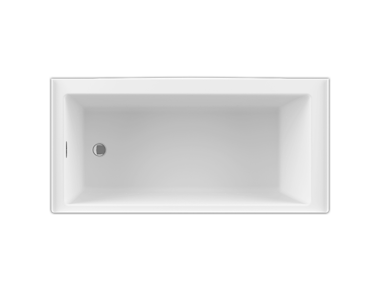 Bain Ultra Bain De Ville 6632 Rectangular Alcove 1-Person 62 Gallon Soaker Bathtub with 1-1/2" Standard Deck and Left Waste in Biscuit - BBVIRA0LN-02
