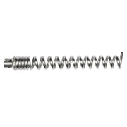 Metal straight auger with helical flighting and connector head for 1-1/4" sectional drain cable.