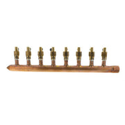 Sioux Chief 1 in. Copper Female Sweat Closed Manifold with Eight, 1/2 in. Pex Ball Valve Outlets - 672XV0810