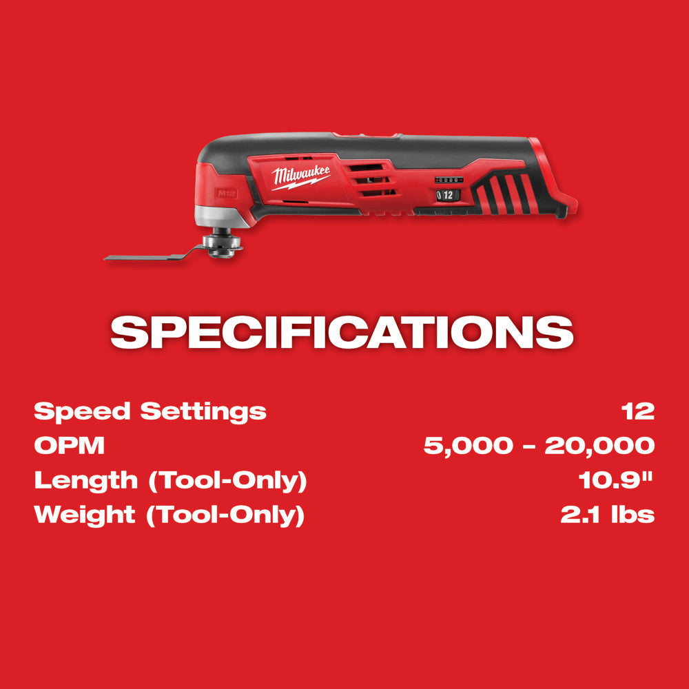 Milwaukee 2426-20 M12 Cordless Multi-Tool