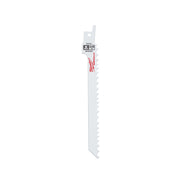 Milwaukee 48-00-5041 6-inch reciprocating saw blade with 4/6 TPI teeth for wood cutting.