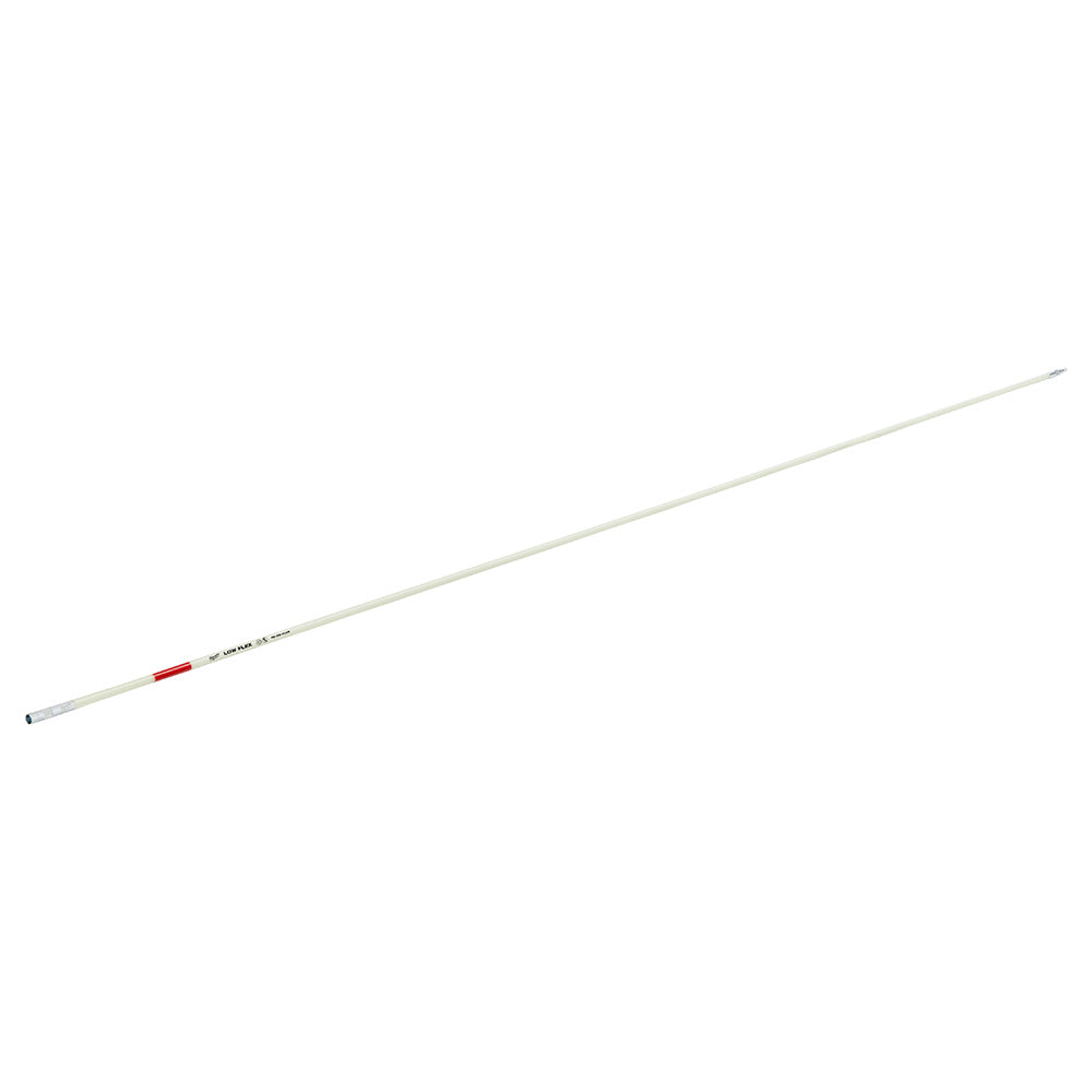 Long white flexible rod with red band near the metal tip end, used for pulling wires through conduits.